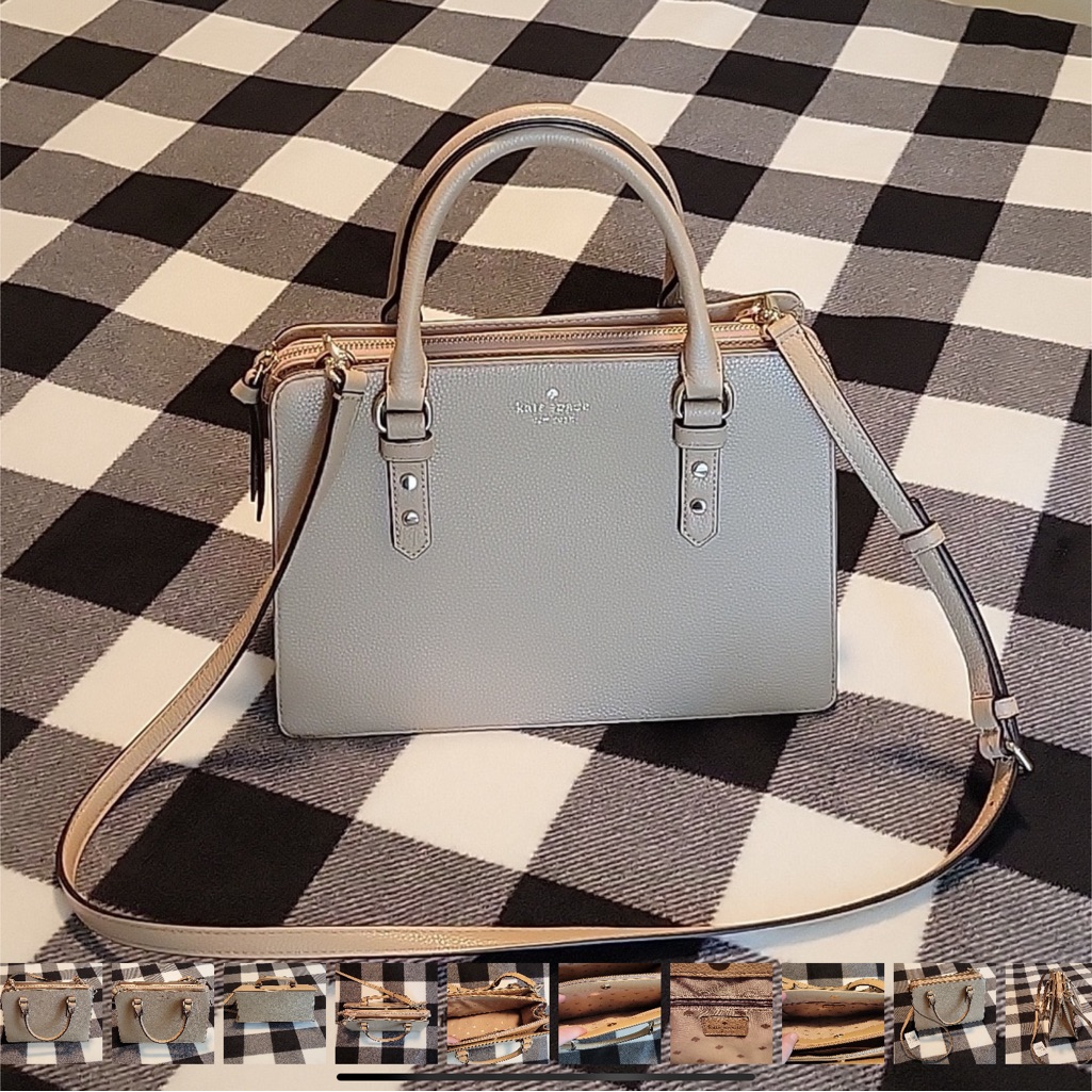New Kate Spade Mulberry Street Lise Leather Crossbody/Satchel Bag In Light Fawn